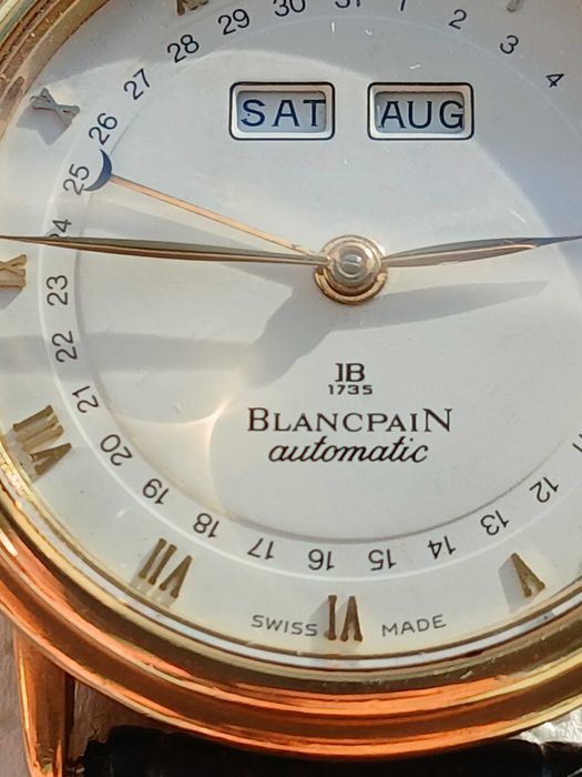 Relógio blancpain  villeret em ouro