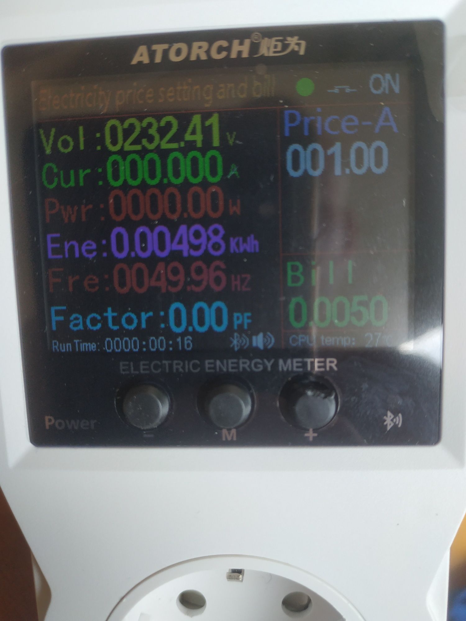 Ватметер Atorch 3680 watt Bluetooth WIRELESS WiFi