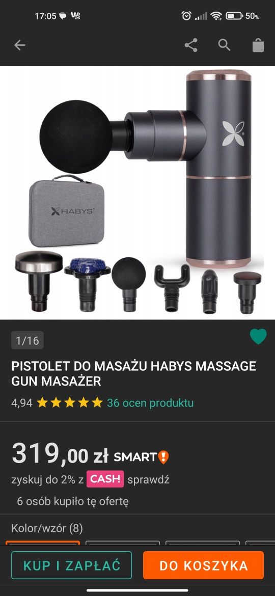 Pistolet masażer habys