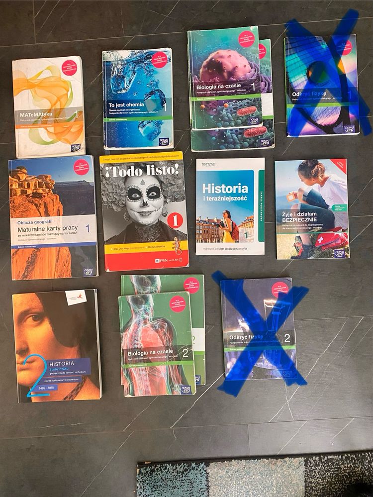 Podręczniki klasa 1 i 2 liceum ogolnoksztalcące
