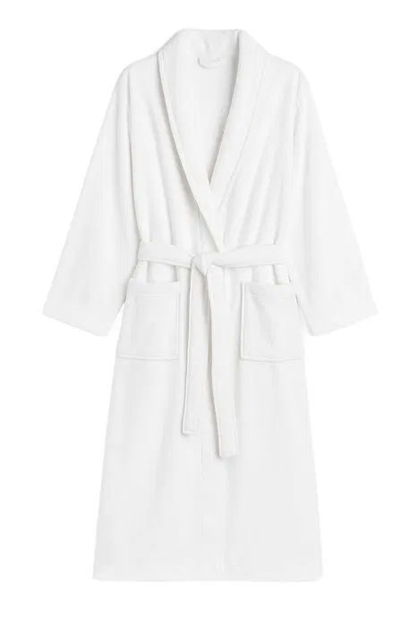 Szlafrok hotelowy biały XL-XXL bawełniany Poleasingowy