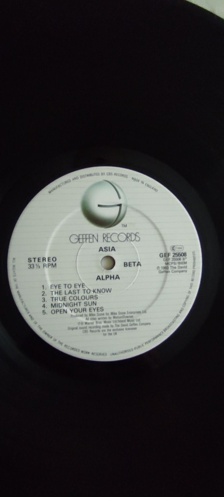 Płyta winylowa/Asia-Alpha/1983r.