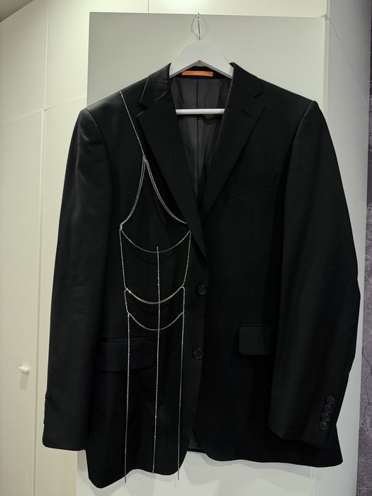 Апсайкл жакет зі стразами