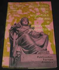 Livro Dicionário Crítico de algumas ideias e palavras correntes 1960