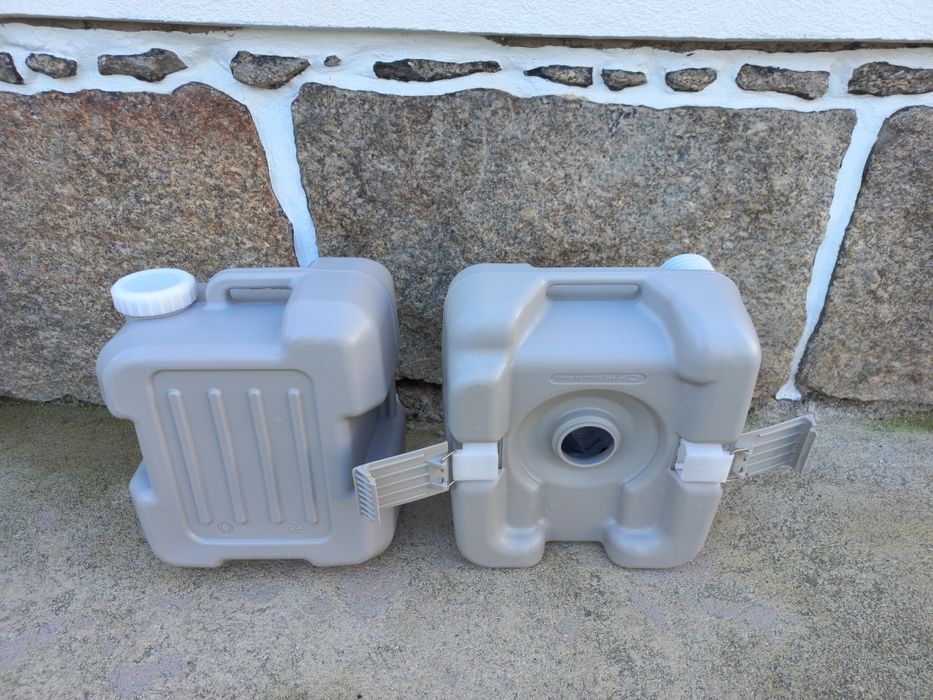 Sanita Portátil Nova 20L 41,5x36,5x42 cm Cinza