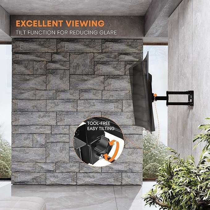 Suporte de TV rotativo inclinável até 35 kg VESA até 400 X 400 mm NOVO