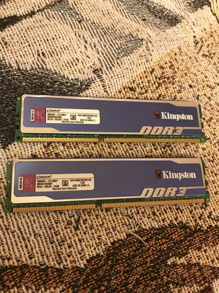 Оперативная память Kingston Huper X blu 2gb ddr3 1333 ггц