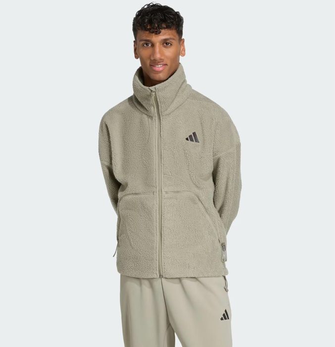 Фліска  кофта шерпа Adidas city tech high pile flece