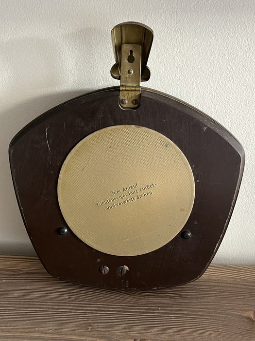 Stary zegar wiszący Florida mechaniczny drewno