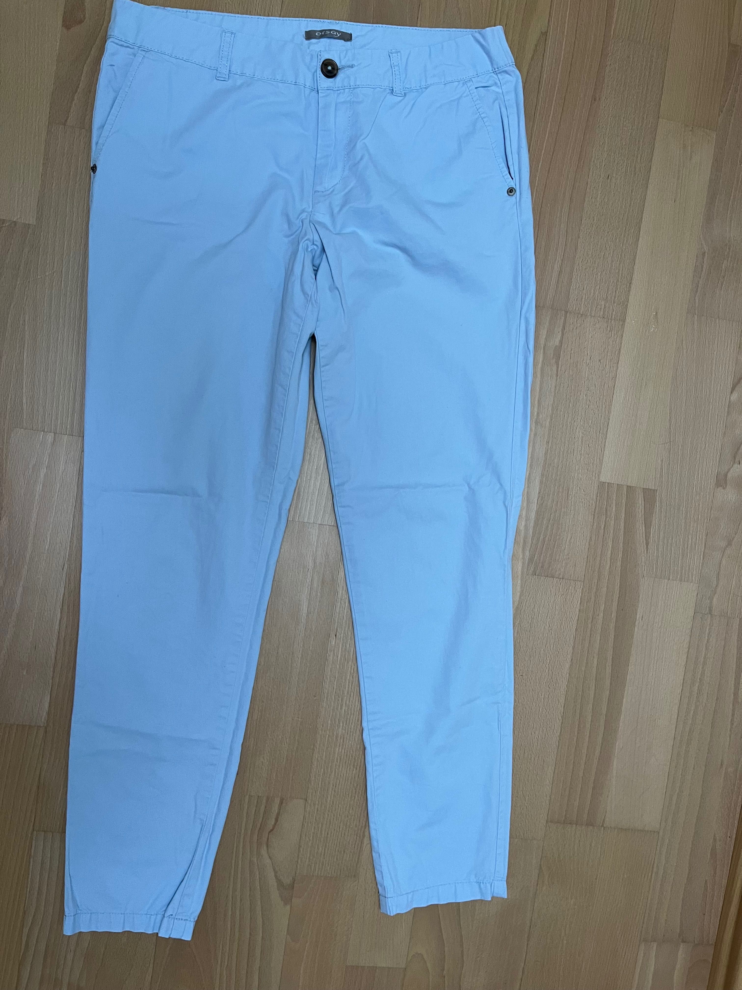 Spodnie materiałowe damskie Orsay, jasny niebieski, rozm 36
