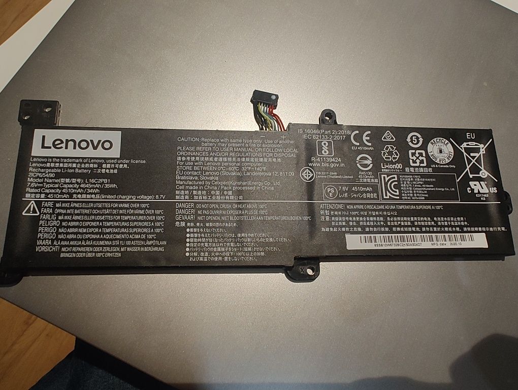 Bateria do laptopa Lenovo