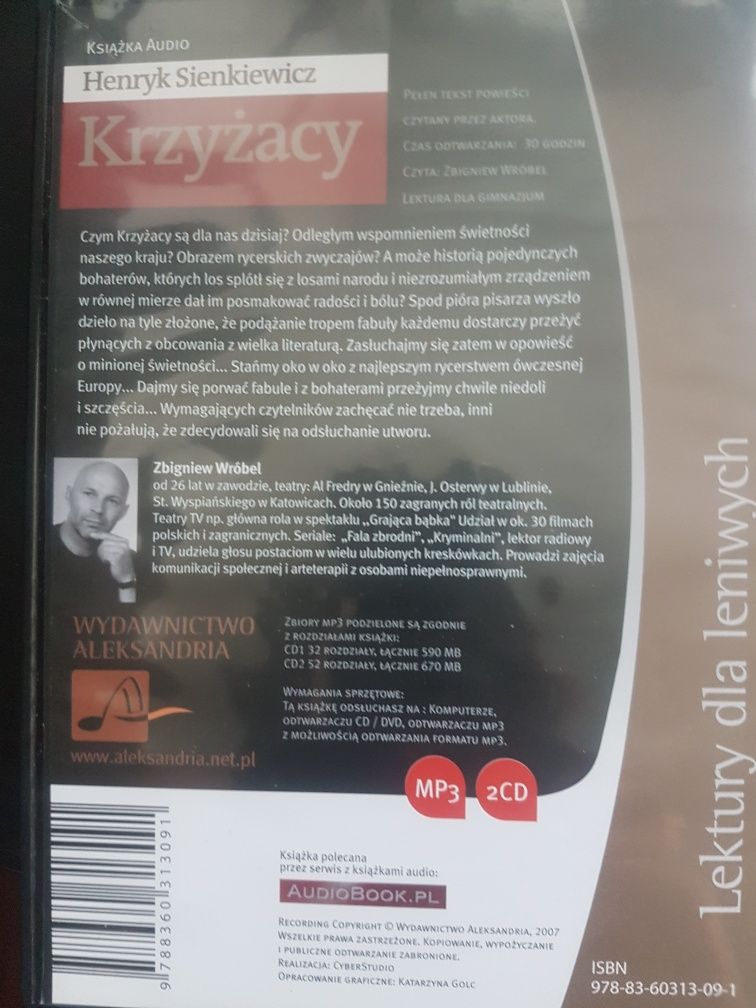 Henryk Sienkiewicz Krzyżacy mp3 2cd