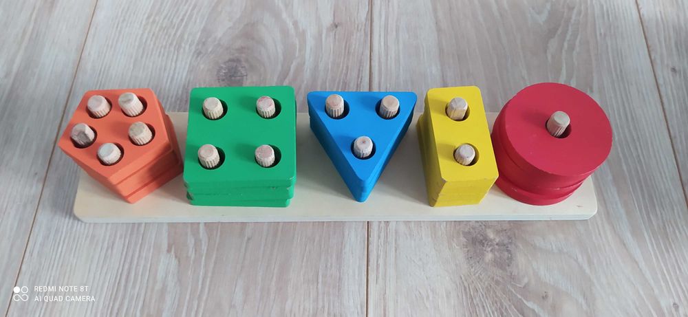 Zestaw zabawek drewnianych