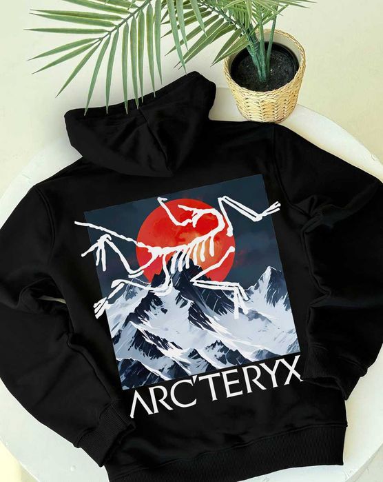 Черная кофта Arcteryx GorpCore // Артерикс Худи ХС С М Л ХЛ
