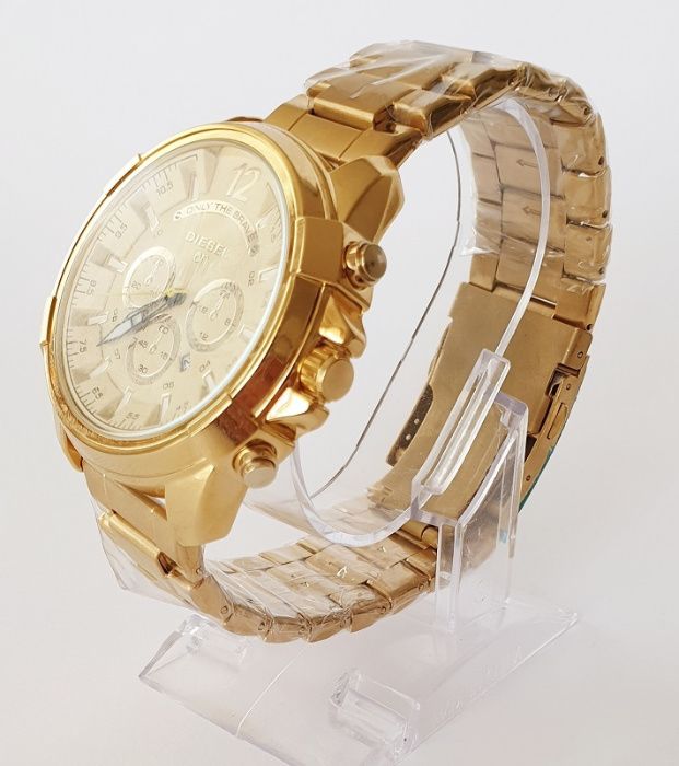 Zegarek męski DIESEL QN złoty na bransolecie nowy