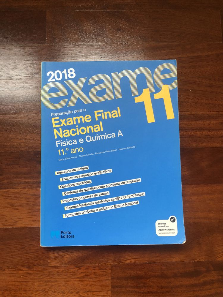 Livro de preparação para os exames - Física e Química A - 11° ano - ex