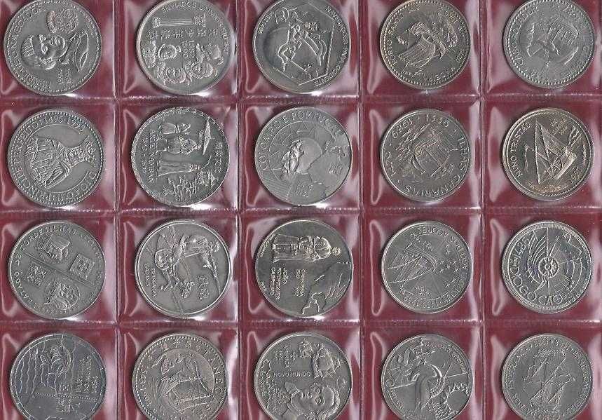COLEÇÃO COMPLETA  44 MOEDAS DOS DESCOBRIMENTOS NIQUEL