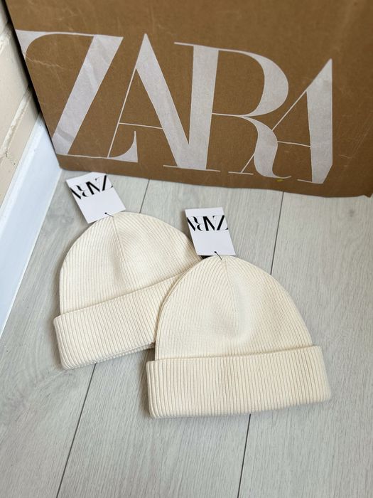 Бавовняна шапка в рубчик ZARA