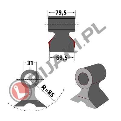 Bijaki młotki dwustronne leśne Berti RM-93 MD-1950 ECF/SB ECF-MD