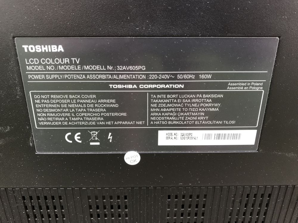 Телевізор тошиба 32 дюйми плазма Toshiba (0066)