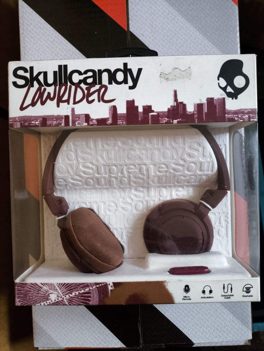 Słuchawki Skullcandy LOWRIDER 2.0 brown w/Mic (S5LWGY-414)