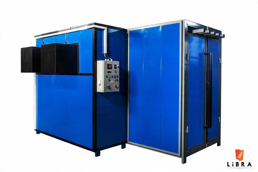 Piec olejowy 10m długości, malarnia lakiernia proszkowa