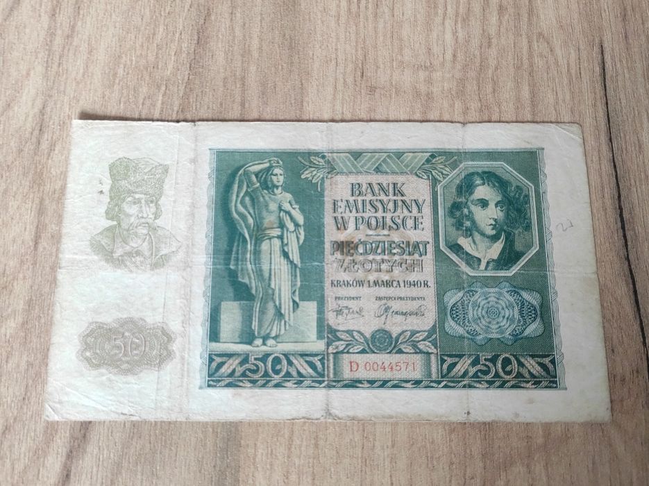 Banknot Polska okupacja niemiecka