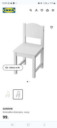 Stolik i krzesełko dla dziecka Ikea białe