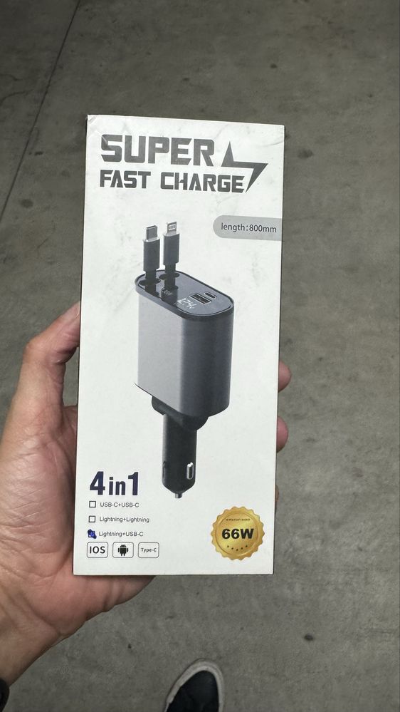 Carregador de isqueiro para telefone