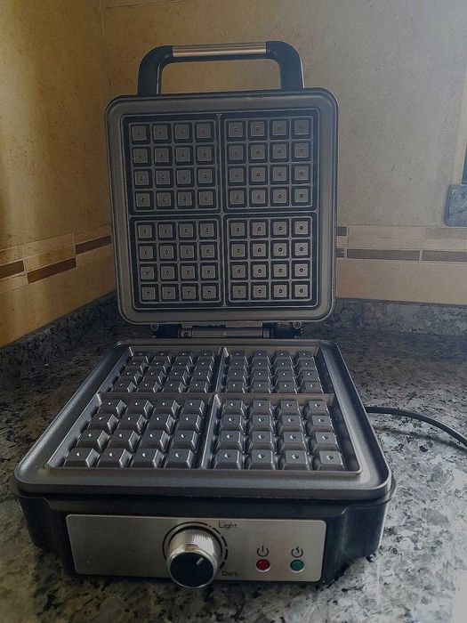 Waffles, máquina elétrica antiaderente