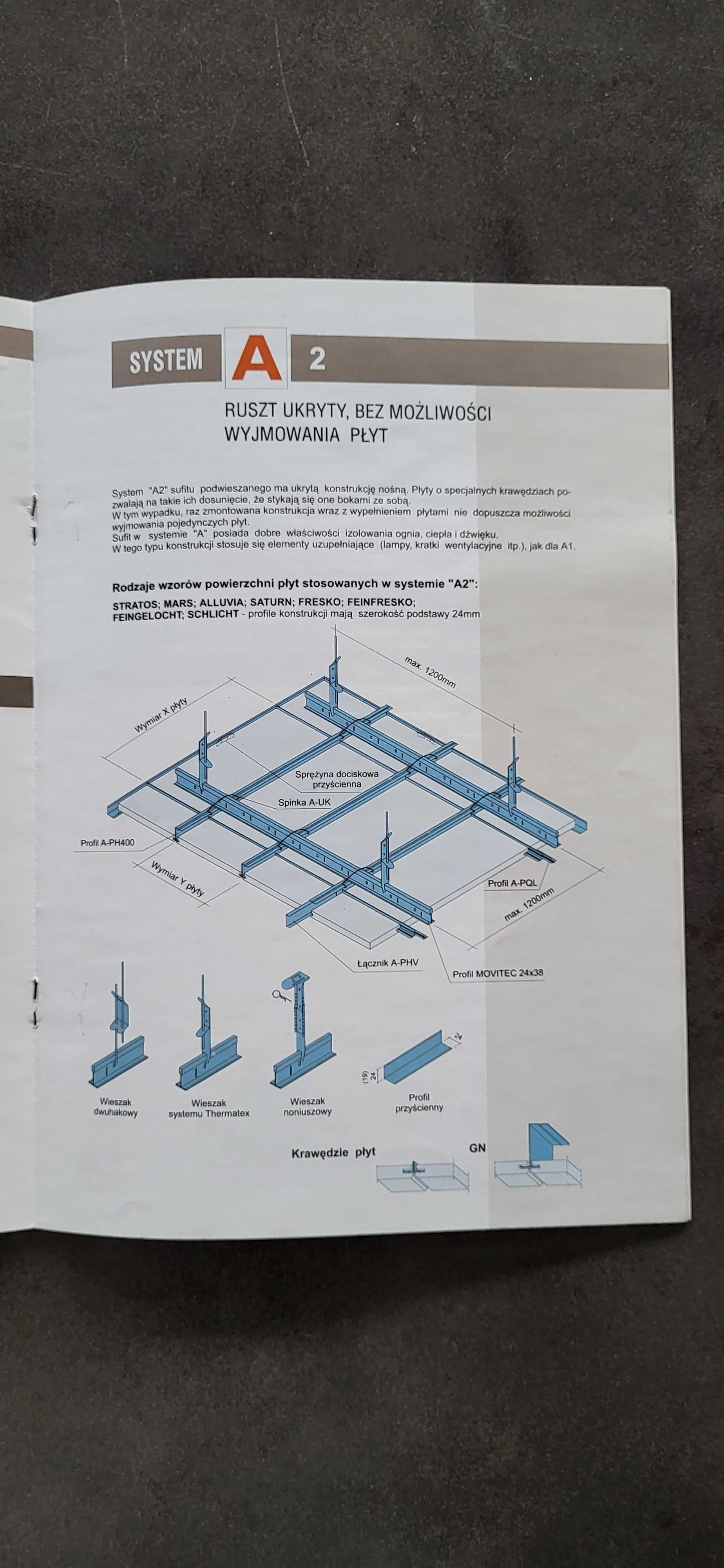 Instrukcja montażu sufitów podwieszanych AMF Thermatex