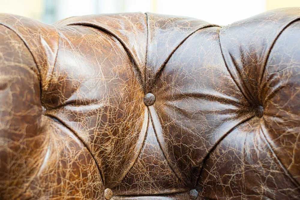 Sofa Chesterfield SKÓRA NATURALNA