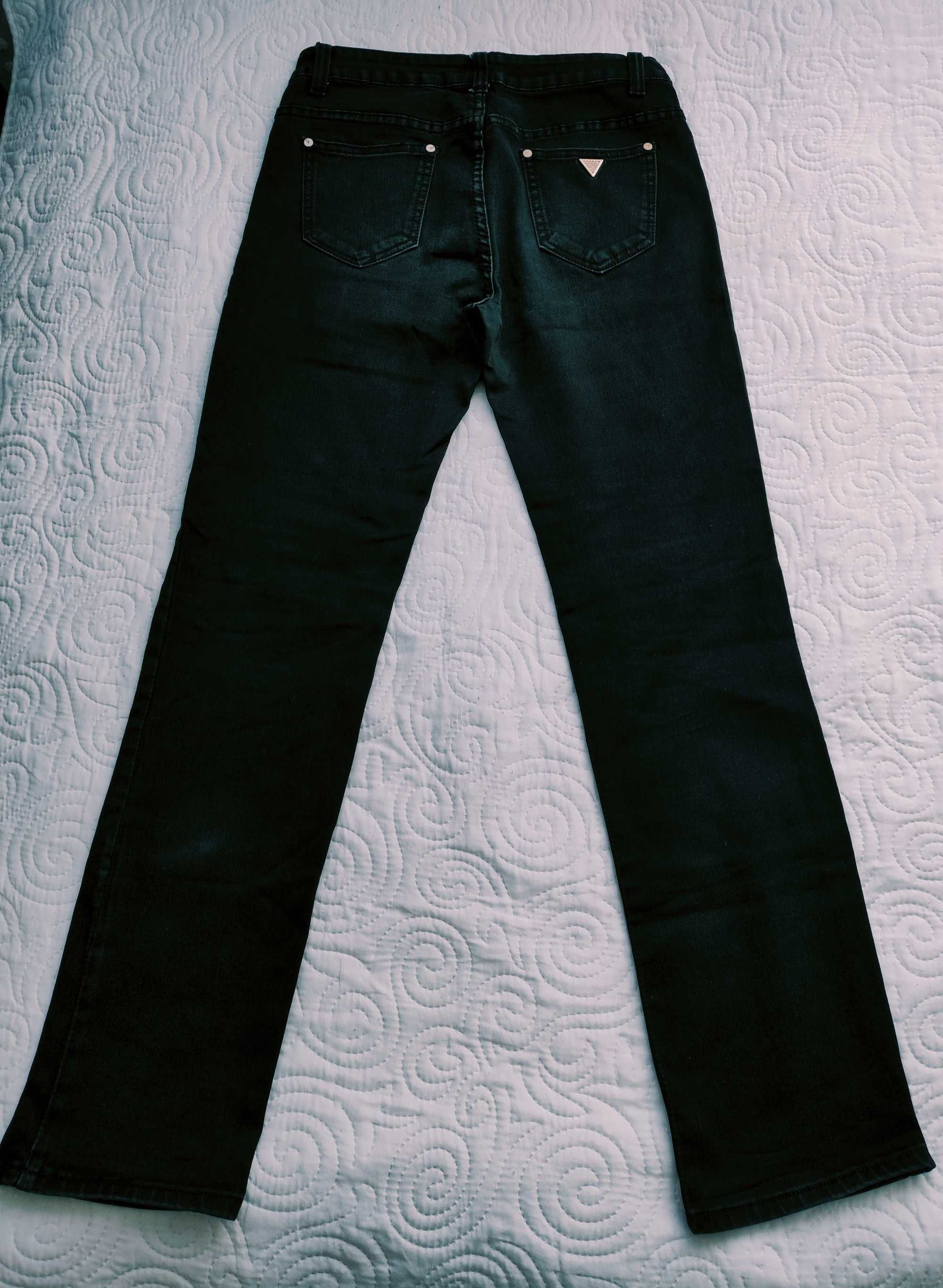 Spodnie dżinsowe, czarne, rozmiar 40/42