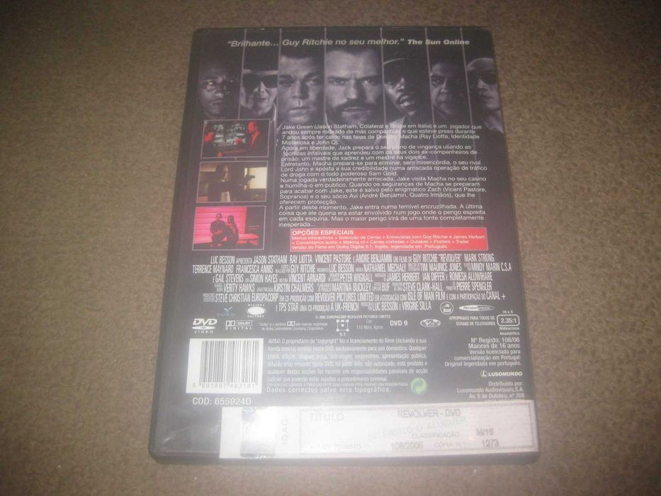 DVD "Revólver" com Jason Statham