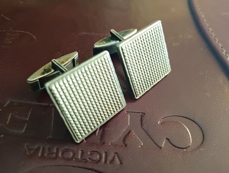 -40% Stare z PRL Warmet srebrne spinki srebro 800 antyk