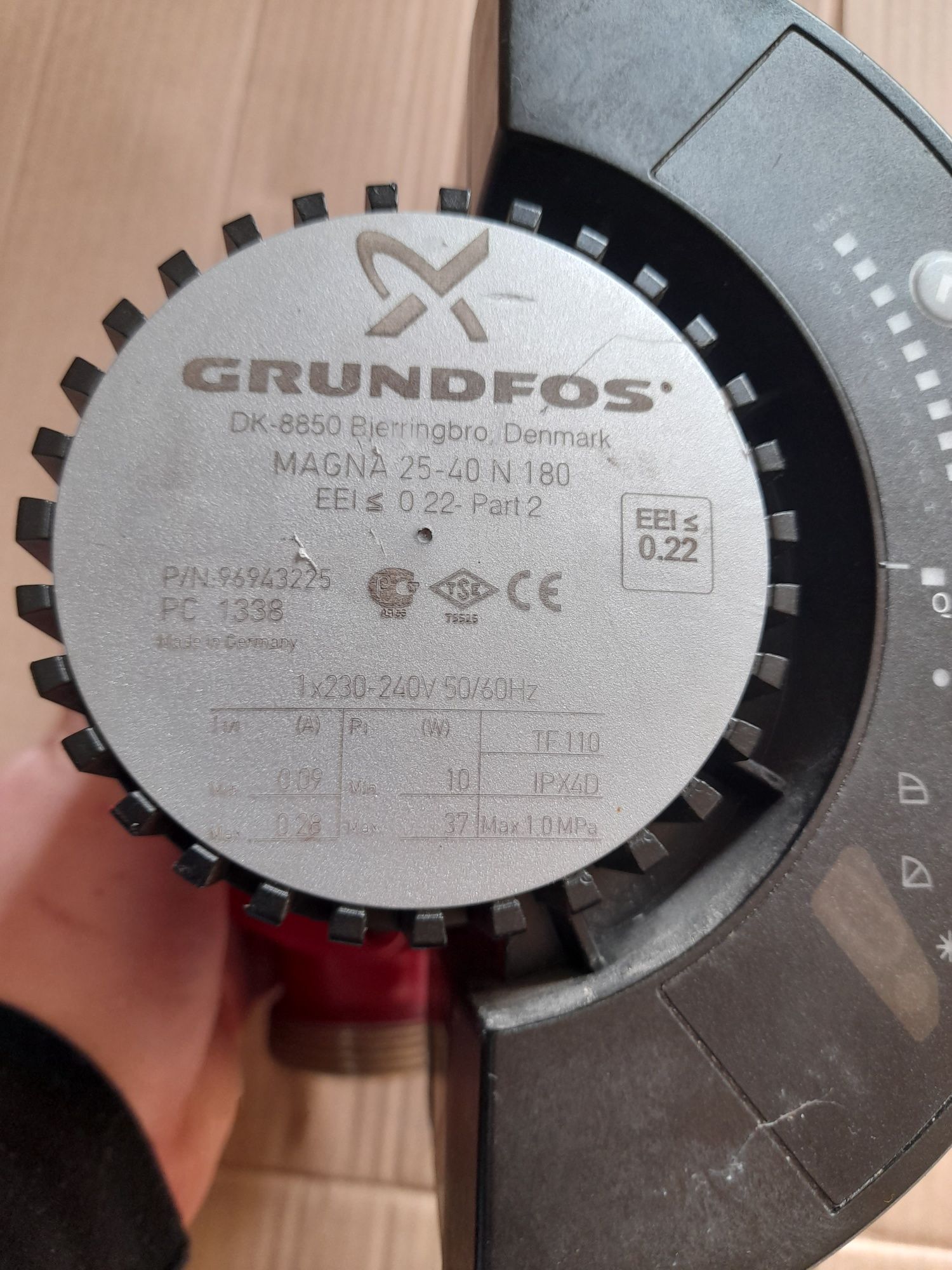 Циркуляційний насос Grundfos 25-40 N180 нержавейка