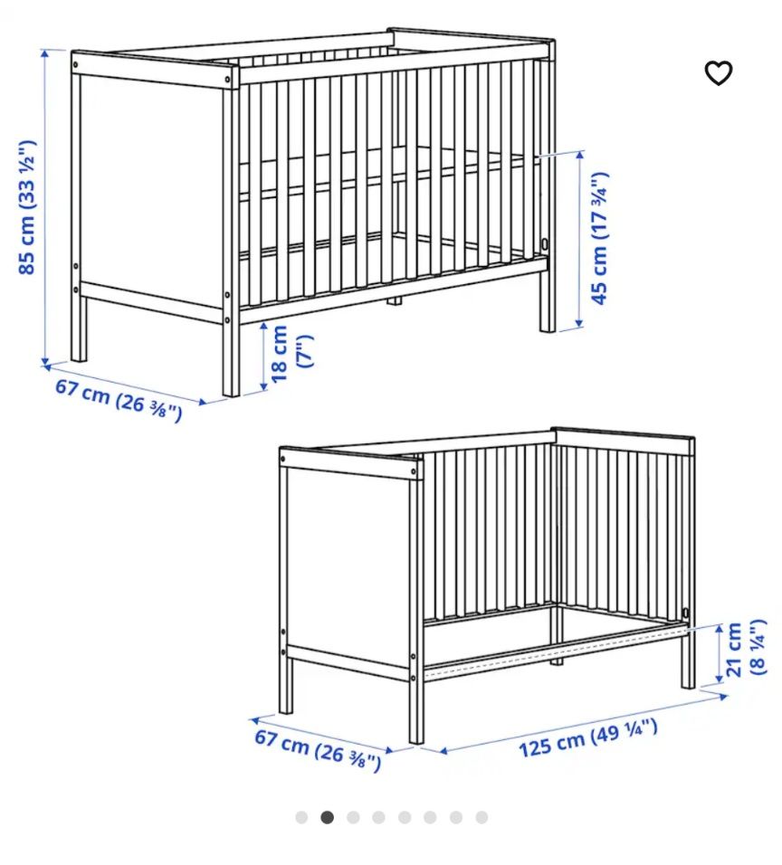Berço IKEA c/colchão em excelente estado.