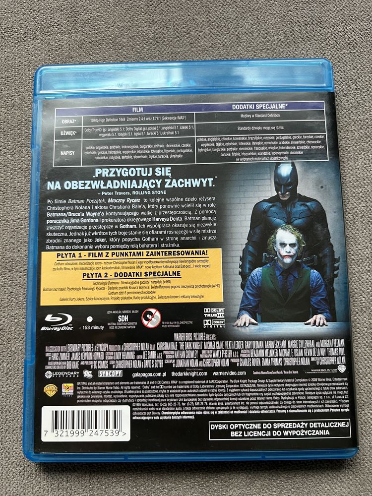 Batman Mroczny Rycerz bluray