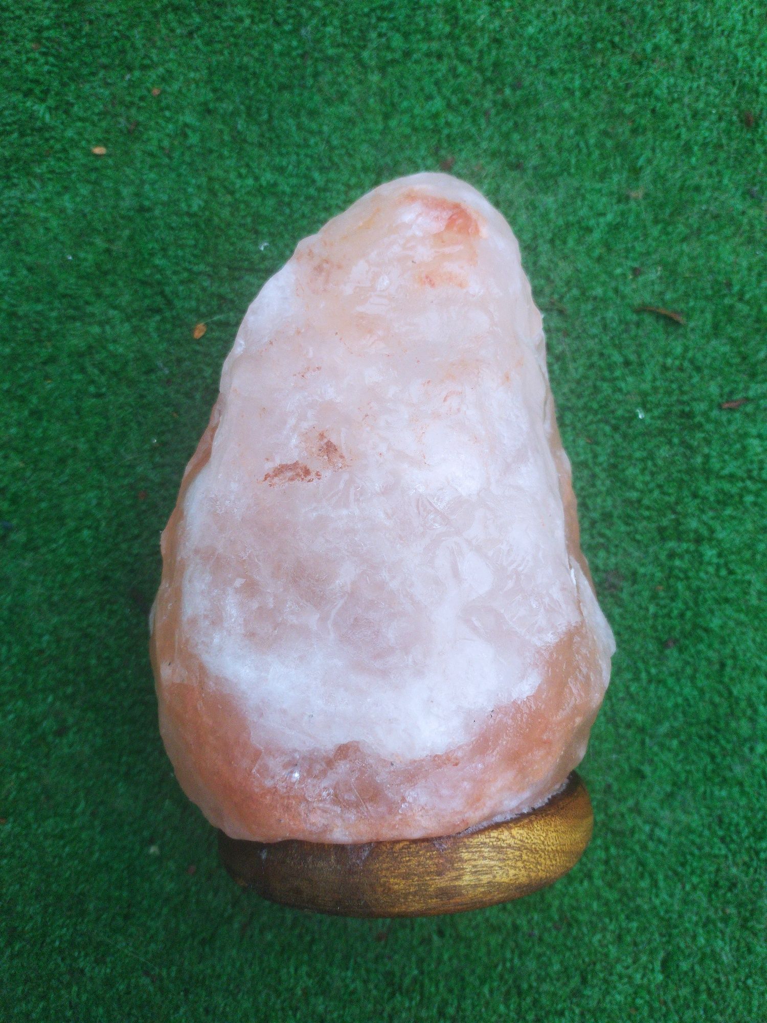 Naturalna lampa solna Himalajska, zdrowotna 19cm, Klosz bez żarówki