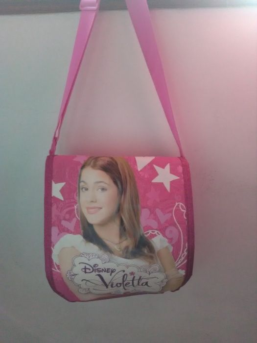 Bolsa tiracolo e estojo Violeta Disney