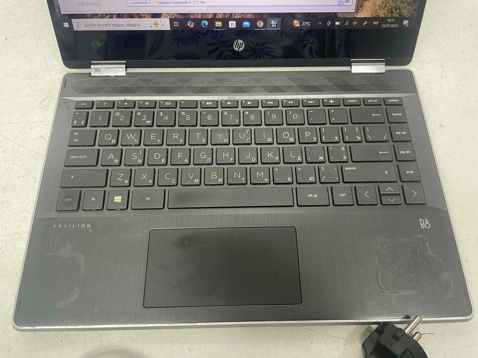 Ноутбук HP Pavilion x360 сенсорный с поворотом 360° батарея класна