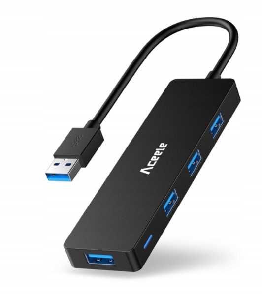 ACEELE Hub 4w1 USB-C 4x USB 3.0 PC adapter przejściówka