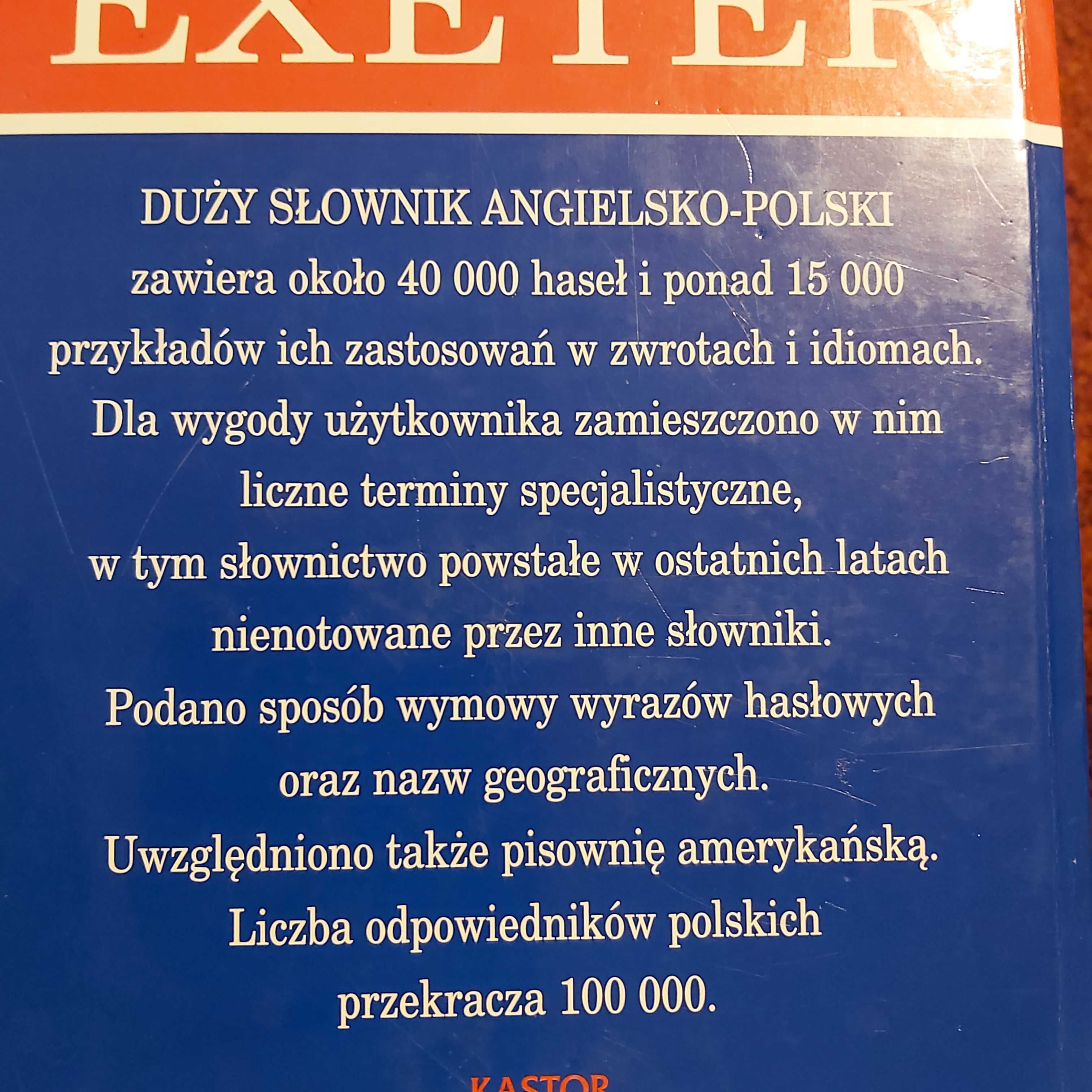 ,, Duży słownik polsko-angielski i angielsko polski,, EXETER