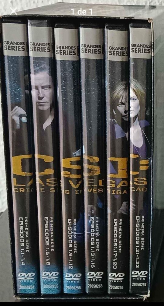 6 DVDs CSI Las Vegas