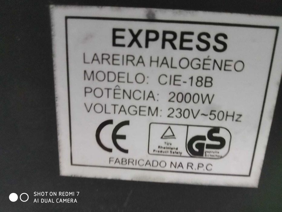 Aquecedor/lareira eléctrica