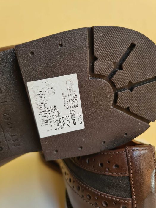 Buty eleganckie Półbuty Clarks Ronnie Limit 41,5 Skóra naturalna