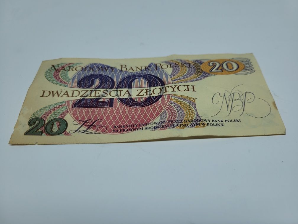 Banknot 20 zł. 1982 r.