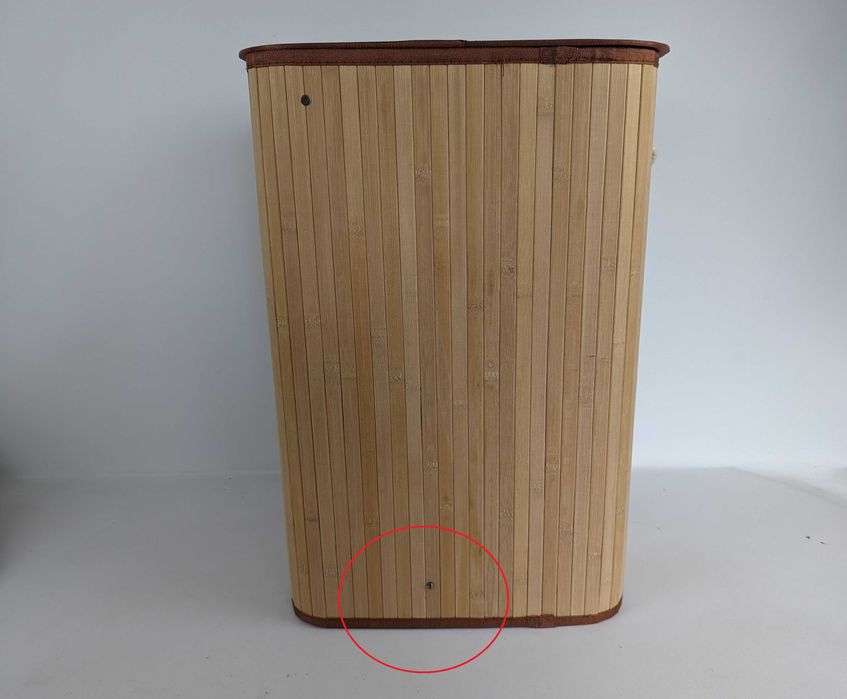 Bambusowy Kosz wolnostojący na pranie Compactor 94l