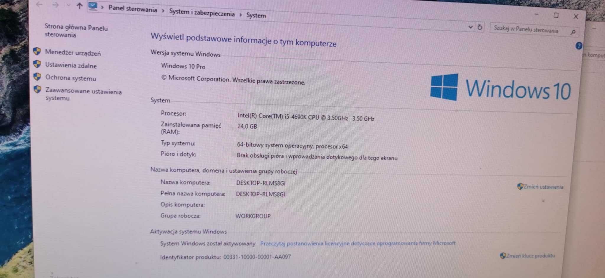 Komputer NVIDIA GeForce GTX 970 / Intel(R) Core(TM) i5-4690K