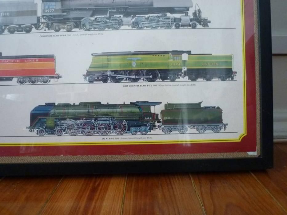 Poster - Comboios, locomotivas a vapor